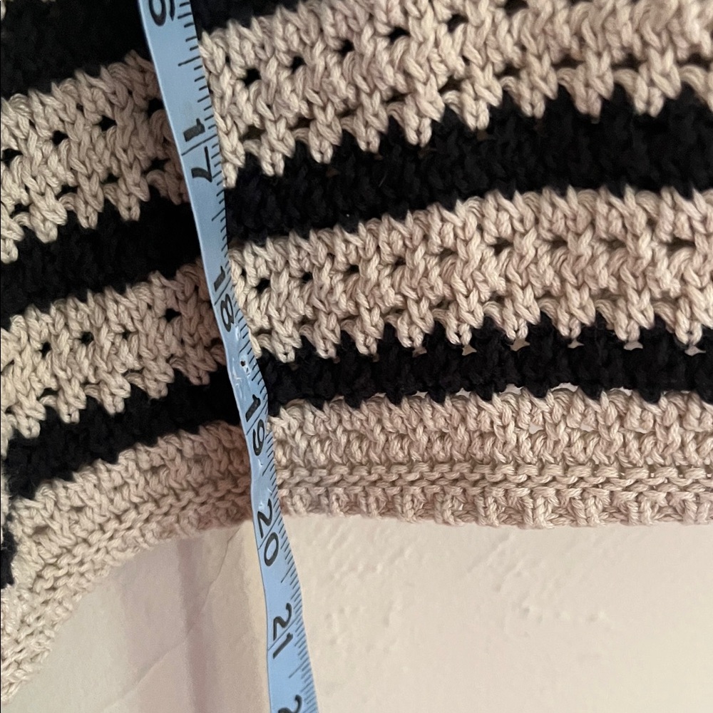 Lucky Brand Black and Cream Striped Sweater - Picture 6 of 6
